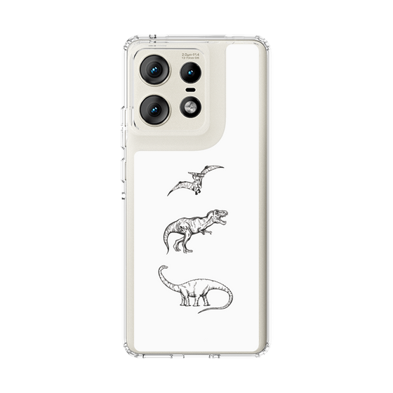 スリムプロテクションケース［ Dinosaurs No.1 - White ］