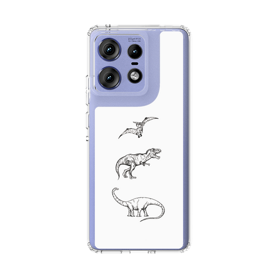 スリムプロテクションケース［ Dinosaurs No.1 - White ］