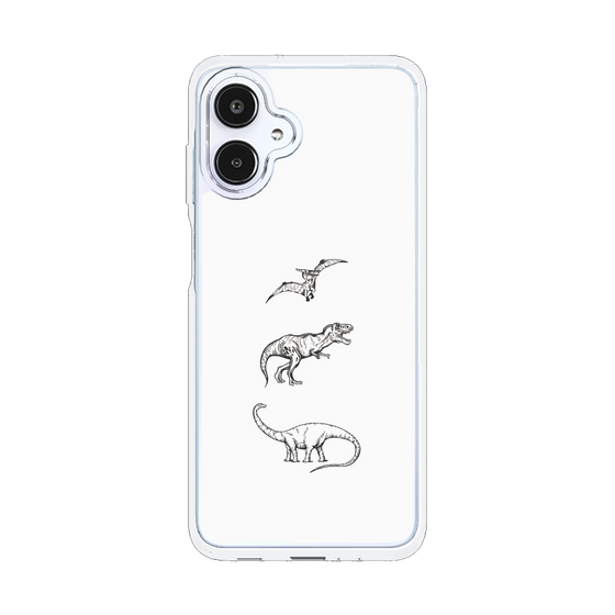スリムプロテクションケース［ Dinosaurs No.1 - White ］