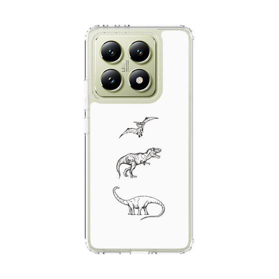 スリムプロテクションケース［ Dinosaurs No.1 - White ］