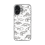 スリムプロテクションケース［ Dinosaurs No.2 - White ］