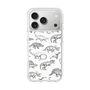 スリムプロテクションケース［ Dinosaurs No.2 - White ］