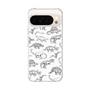 スリムプロテクションケース［ Dinosaurs No.2 - White ］