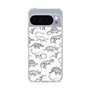 スリムプロテクションケース［ Dinosaurs No.2 - White ］