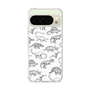 スリムプロテクションケース［ Dinosaurs No.2 - White ］