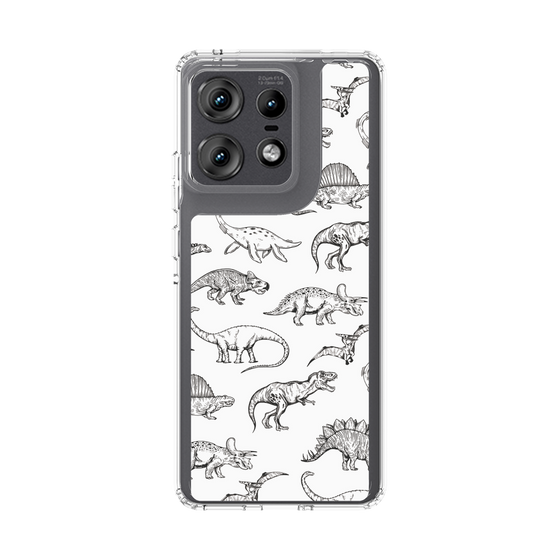スリムプロテクションケース［ Dinosaurs No.2 - White ］