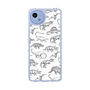 スリムプロテクションケース［ Dinosaurs No.2 - White ］