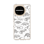 スリムプロテクションケース［ Dinosaurs No.2 - White ］