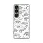 スリムプロテクションケース［ Dinosaurs No.2 - White ］