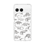 スリムプロテクションケース［ Dinosaurs No.2 - White ］