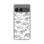 スリムプロテクションケース［ Dinosaurs No.2 - White ］