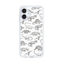 スリムプロテクションケース［ Dinosaurs No.2 - White ］