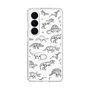 スリムプロテクションケース［ Dinosaurs No.2 - White ］
