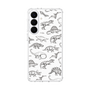 スリムプロテクションケース［ Dinosaurs No.2 - White ］
