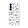 スリムプロテクションケース［ Dinosaurs No.2 - White ］