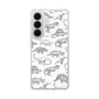 スリムプロテクションケース［ Dinosaurs No.2 - White ］