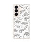 スリムプロテクションケース［ Dinosaurs No.2 - White ］