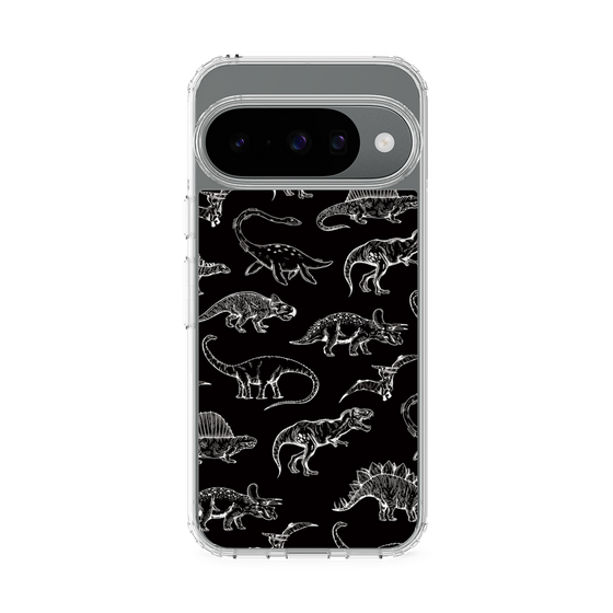 スリムプロテクションケース［ Dinosaurs No.2 - Black ］
