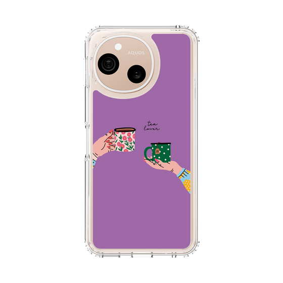 スリムプロテクションケース［ Teatime - Purple ］