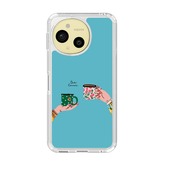 スリムプロテクションケース［ Teatime - Blue ］