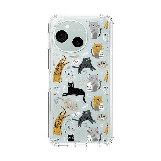 スリムプロテクションケース［ Funny Cats - 01 ］