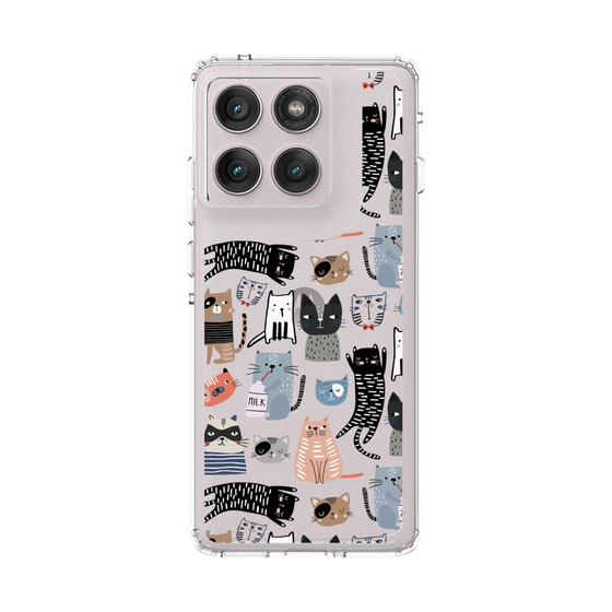 スリムプロテクションケース［ Funny Cats - 04 ］