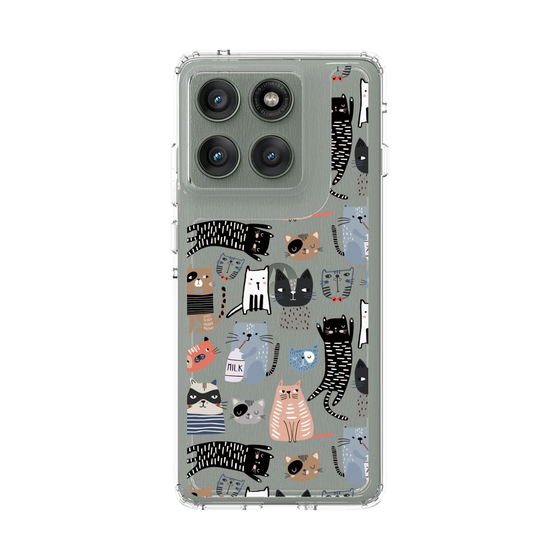 スリムプロテクションケース［ Funny Cats - 04 ］