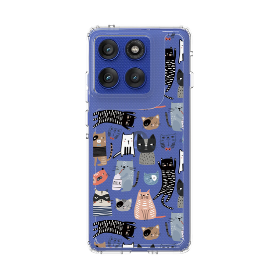 スリムプロテクションケース［ Funny Cats - 04 ］