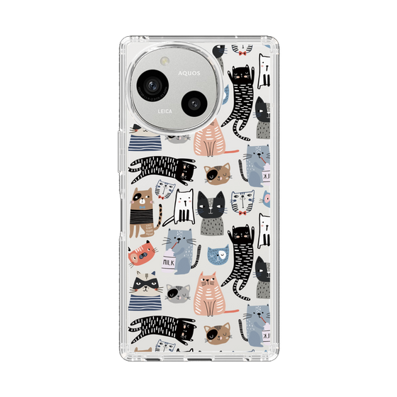 スリムプロテクションケース［ Funny Cats - 04 ］