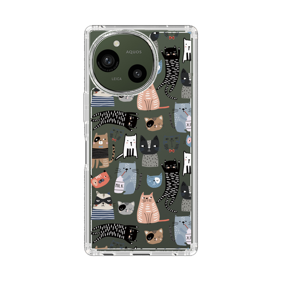 スリムプロテクションケース［ Funny Cats - 04 ］