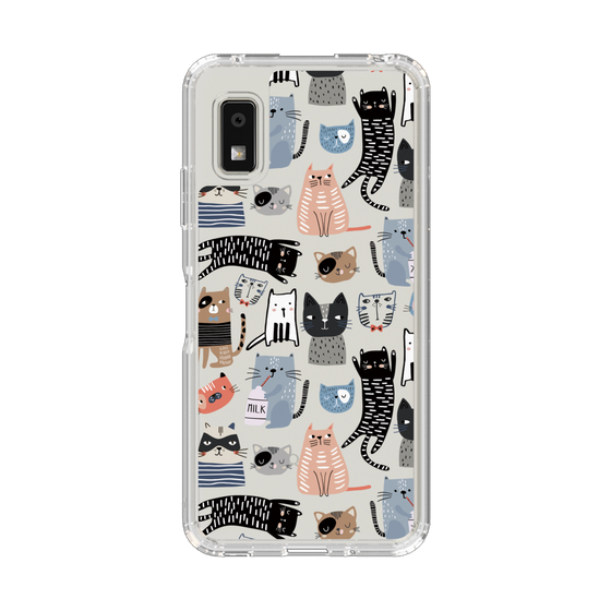 スリムプロテクションケース［ Funny Cats - 04 ］