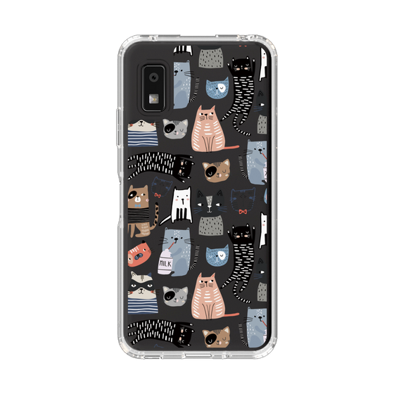 スリムプロテクションケース［ Funny Cats - 04 ］