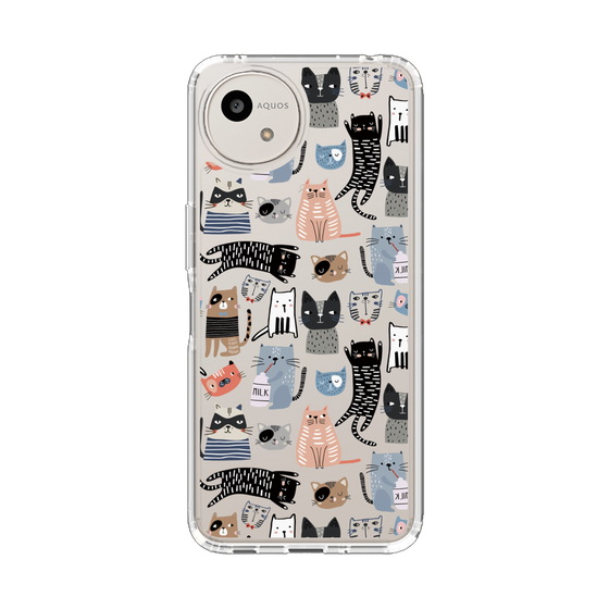 スリムプロテクションケース［ Funny Cats - 04 ］