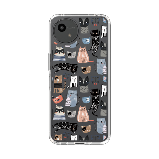 スリムプロテクションケース［ Funny Cats - 04 ］