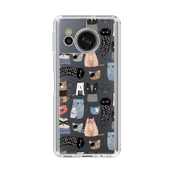 スリムプロテクションケース［ Funny Cats - 04 ］