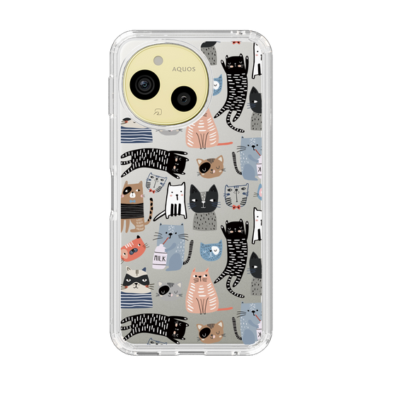 スリムプロテクションケース［ Funny Cats - 04 ］