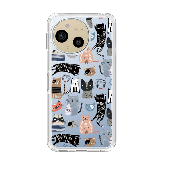 スリムプロテクションケース［ Funny Cats - 04 ］