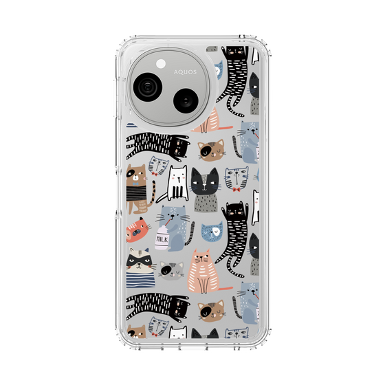 スリムプロテクションケース［ Funny Cats - 04 ］