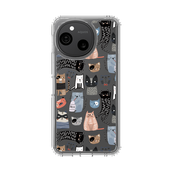 スリムプロテクションケース［ Funny Cats - 04 ］
