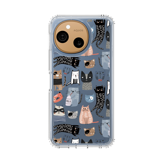 スリムプロテクションケース［ Funny Cats - 04 ］
