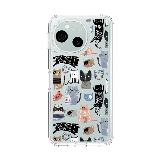 スリムプロテクションケース［ Funny Cats - 04 ］