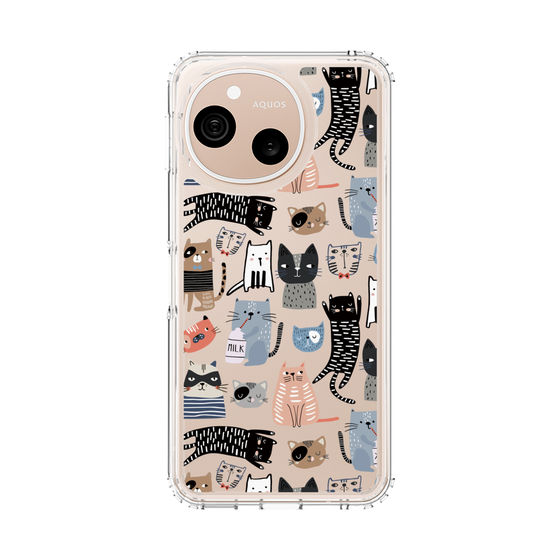 スリムプロテクションケース［ Funny Cats - 04 ］