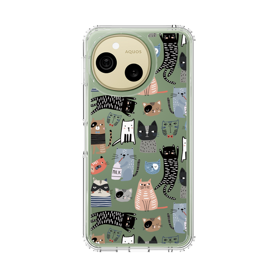スリムプロテクションケース［ Funny Cats - 04 ］