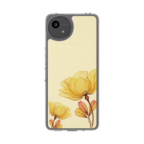 スリムプロテクションケース［ Natural Flower - Yellow ］