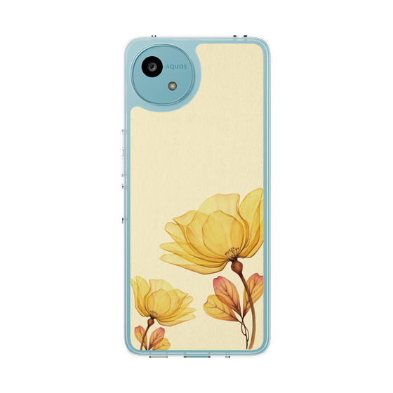 スリムプロテクションケース［ Natural Flower - Yellow ］