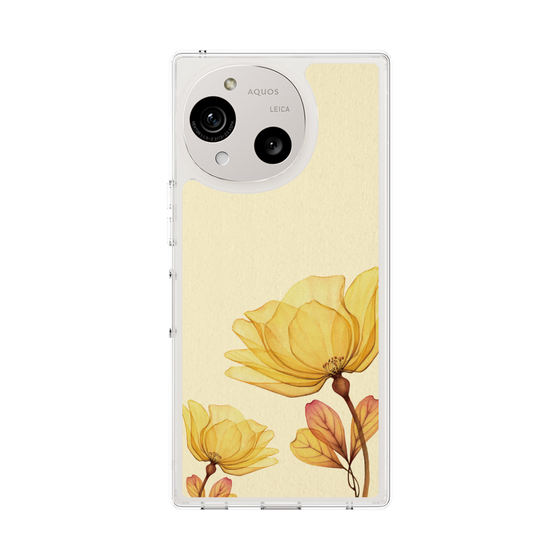 スリムプロテクションケース［ Natural Flower - Yellow ］