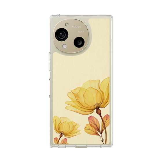スリムプロテクションケース［ Natural Flower - Yellow ］