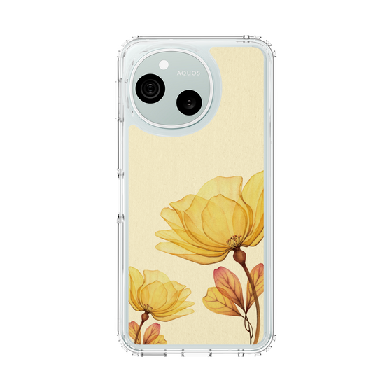 スリムプロテクションケース［ Natural Flower - Yellow ］