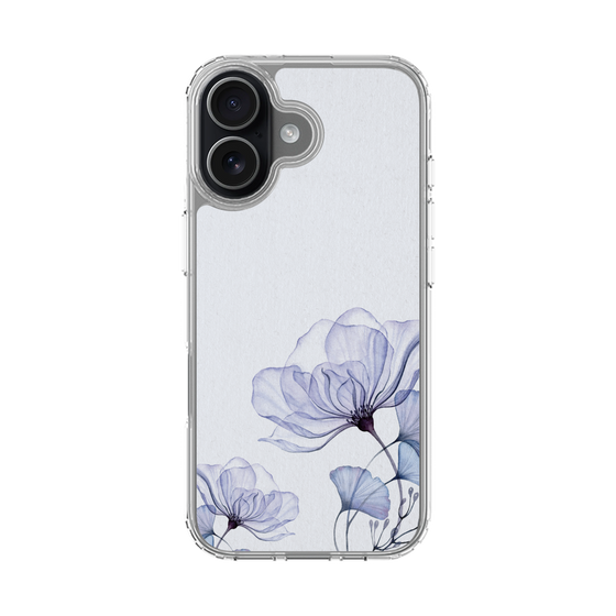 スリムプロテクションケース［ Natural Flower - blue ］