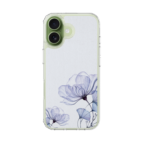 スリムプロテクションケース［ Natural Flower - blue ］